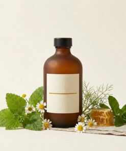 Apipur® Balance Oxymel – Braunglasflasche mit Melisse, Kamille, Fenchel und Pfefferminze